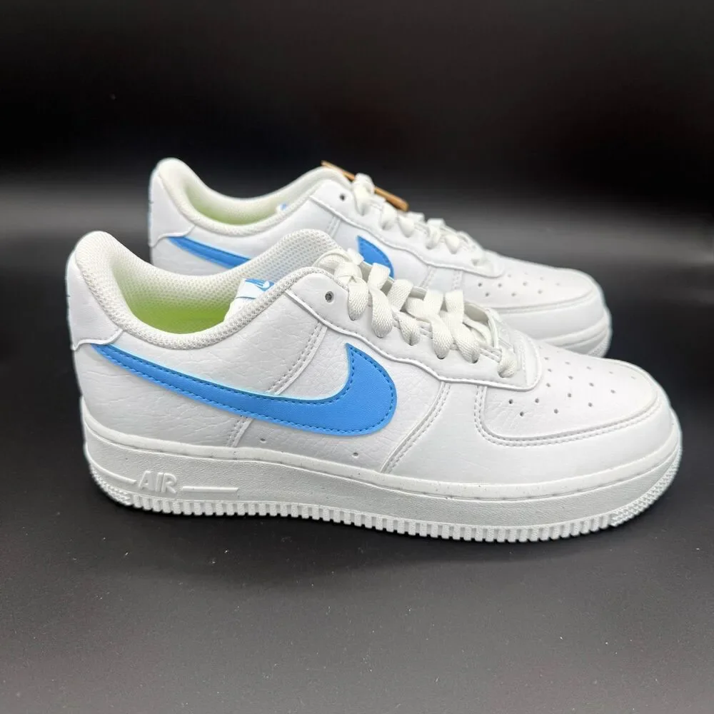 Nike Women's Air Force 1 '07 NN White Blue DV3808-103 Women's Size 7.5